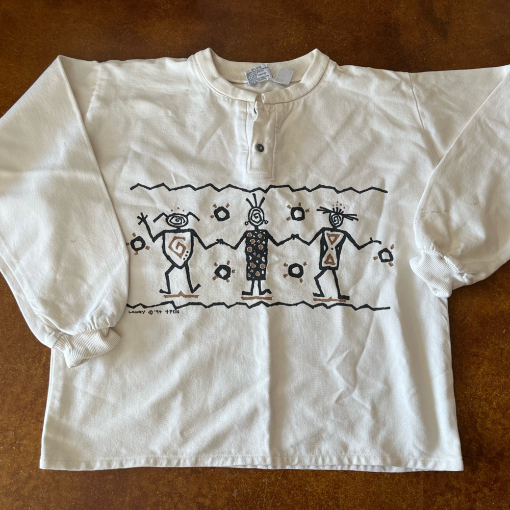 Vintage 1990’s southwestern long sleeve kokopelli t shirt